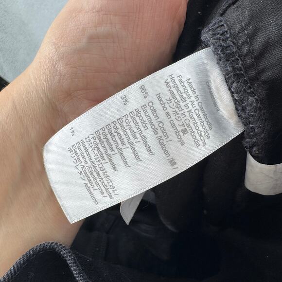 Madewell Size 32 Perfect Vintage Flare Jeans Black High Rise Stretch Denim - Picture 6 of 7